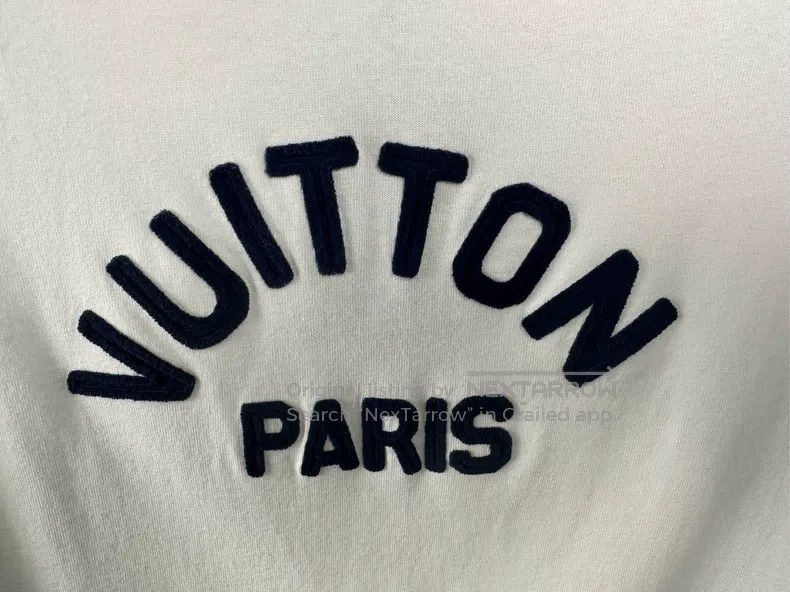 Louis Vuitton Louis Vuitton White monogrammed logo flocked embroidered p Size XS / US 0-2 / IT 36-38 - 3 Thumbnail