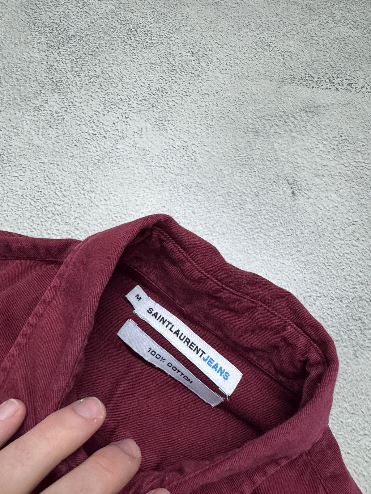 Saint Laurent Paris Vintage Y2k Yves Saint Laurent YSL Oxford Shirt 00’s Size US M / EU 48-50 / 2 - 8 Thumbnail
