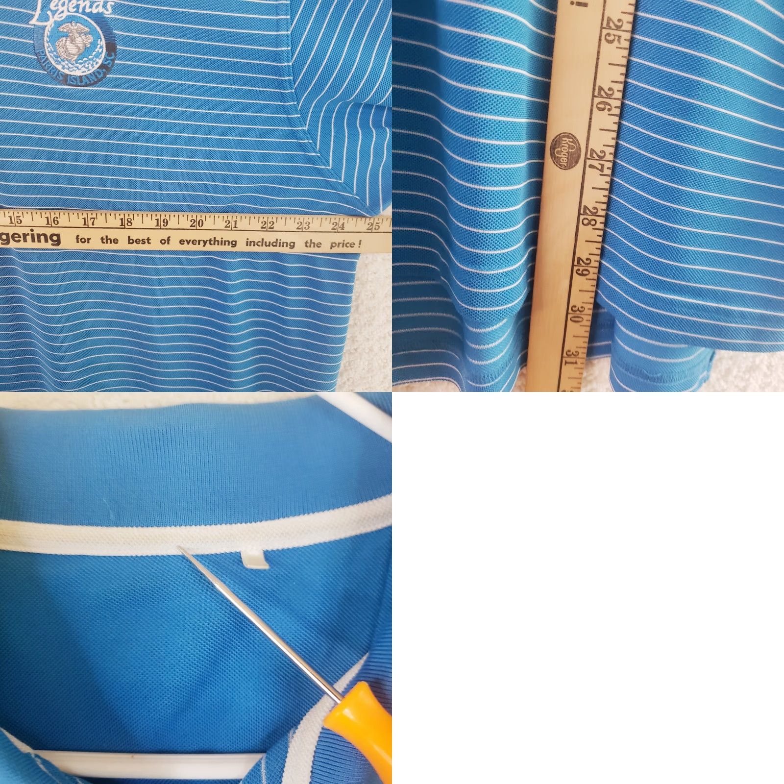 Adidas Adidas Legends Golf Course Parris Island Golf Polo Shirt Mens Size L Blue Size US L / EU 52-54 / 3 - 9 Thumbnail