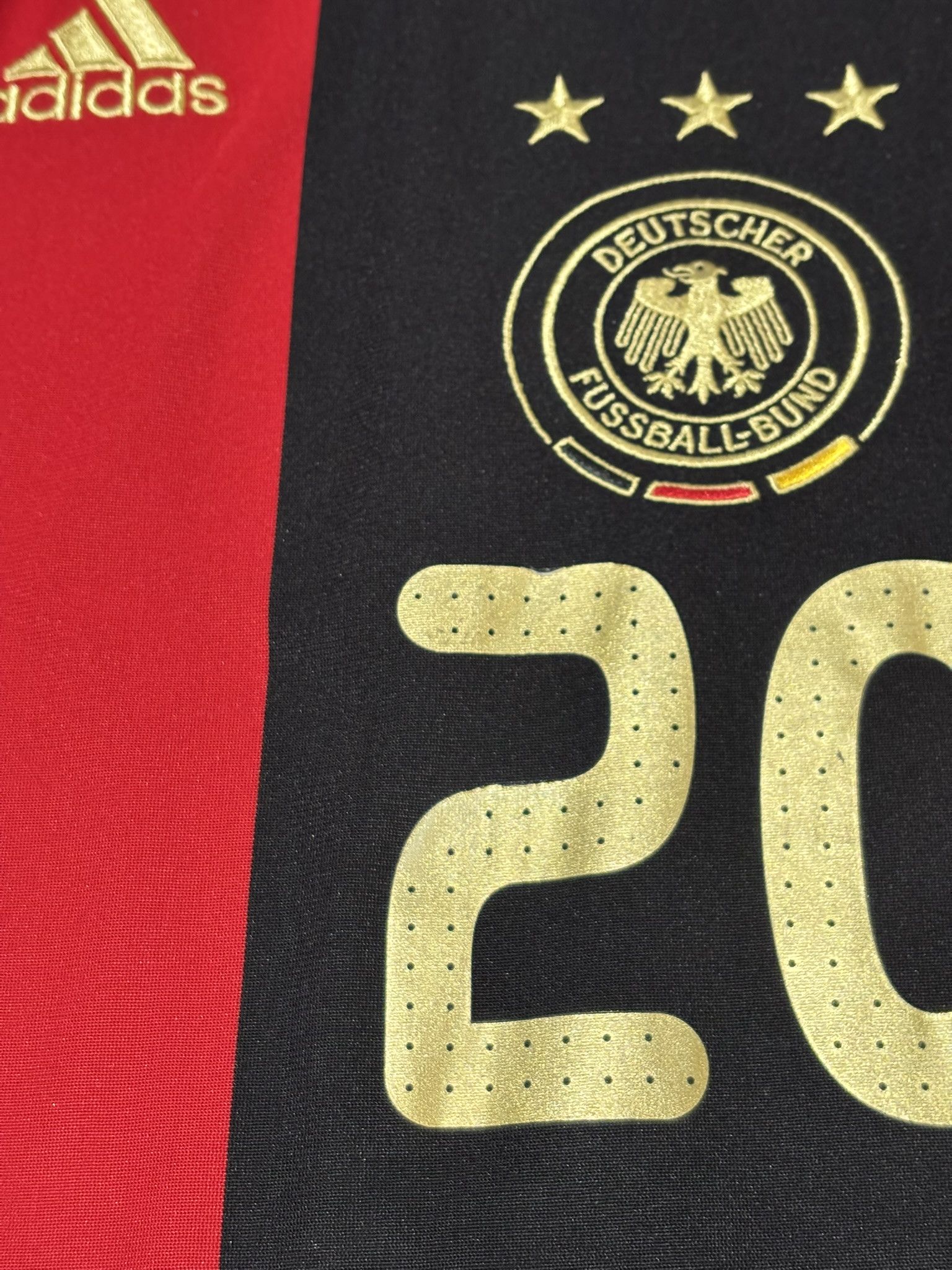 Adidas Germany 2008 Podolski #20 Adidas Football Jersey Size L Size US L / EU 52-54 / 3 - 8 Thumbnail