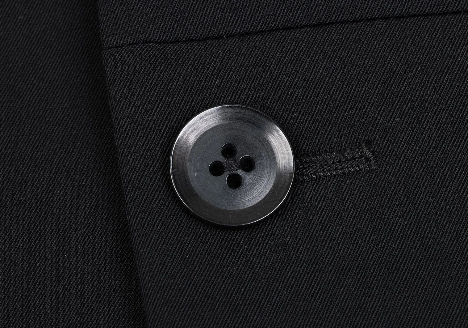 Yohji Yamamoto Yohji Yamamoto Wool Gabardine Jacket Black 2 Size US M / EU 48-50 / 2 - 10 Thumbnail