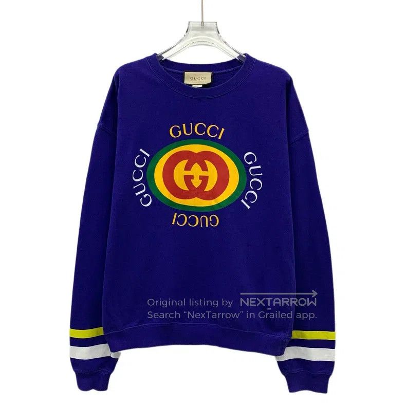 Gucci gucci Dark blue logo letter logo printed cotton round-neck Size US XS / EU 42 / 0 - 1 Thumbnail