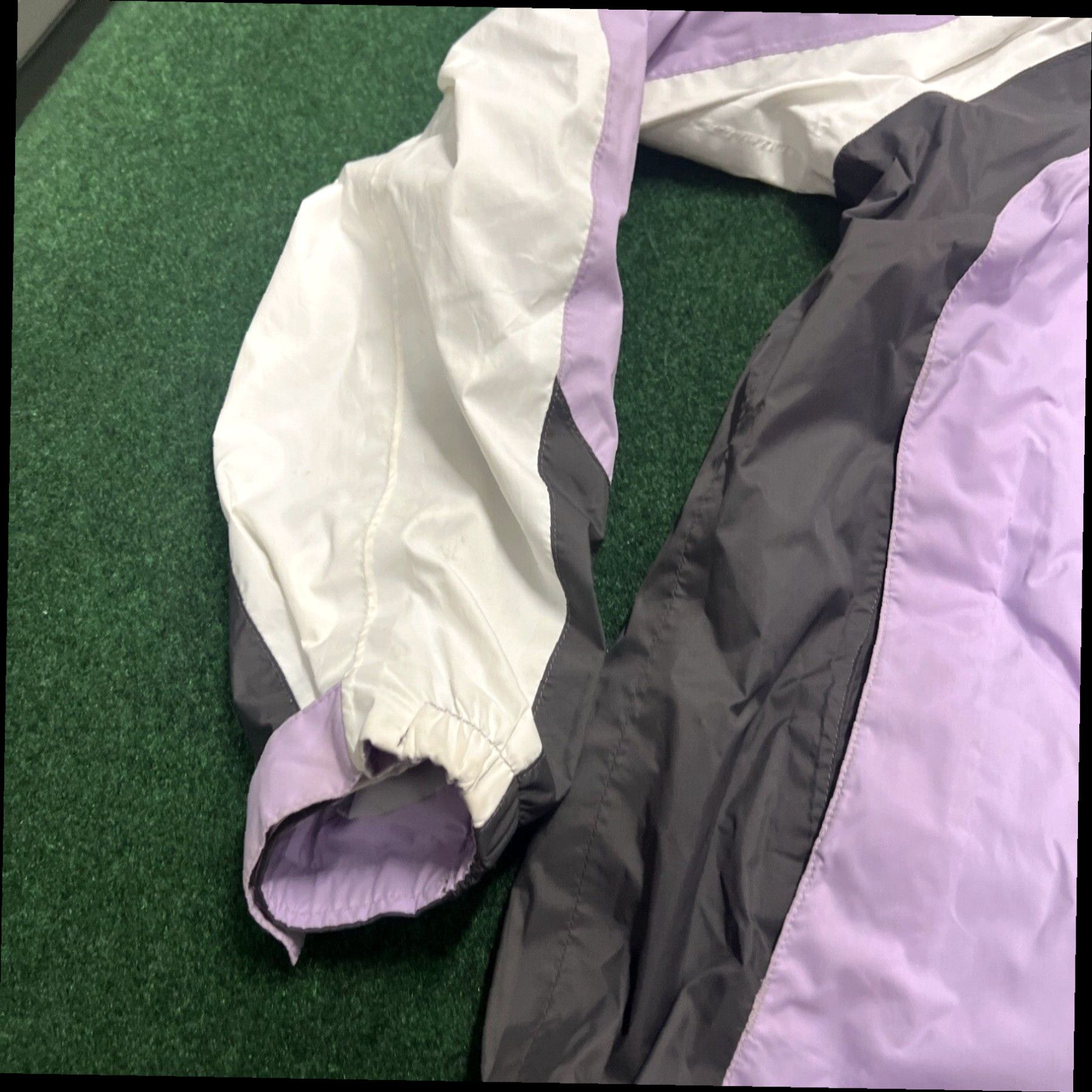 Vintage Columbia Jacket Windbreaker Women’s Large Shell Omni Tech Long Purple Hooded Size L / US 10 / IT 46 - 2 Thumbnail