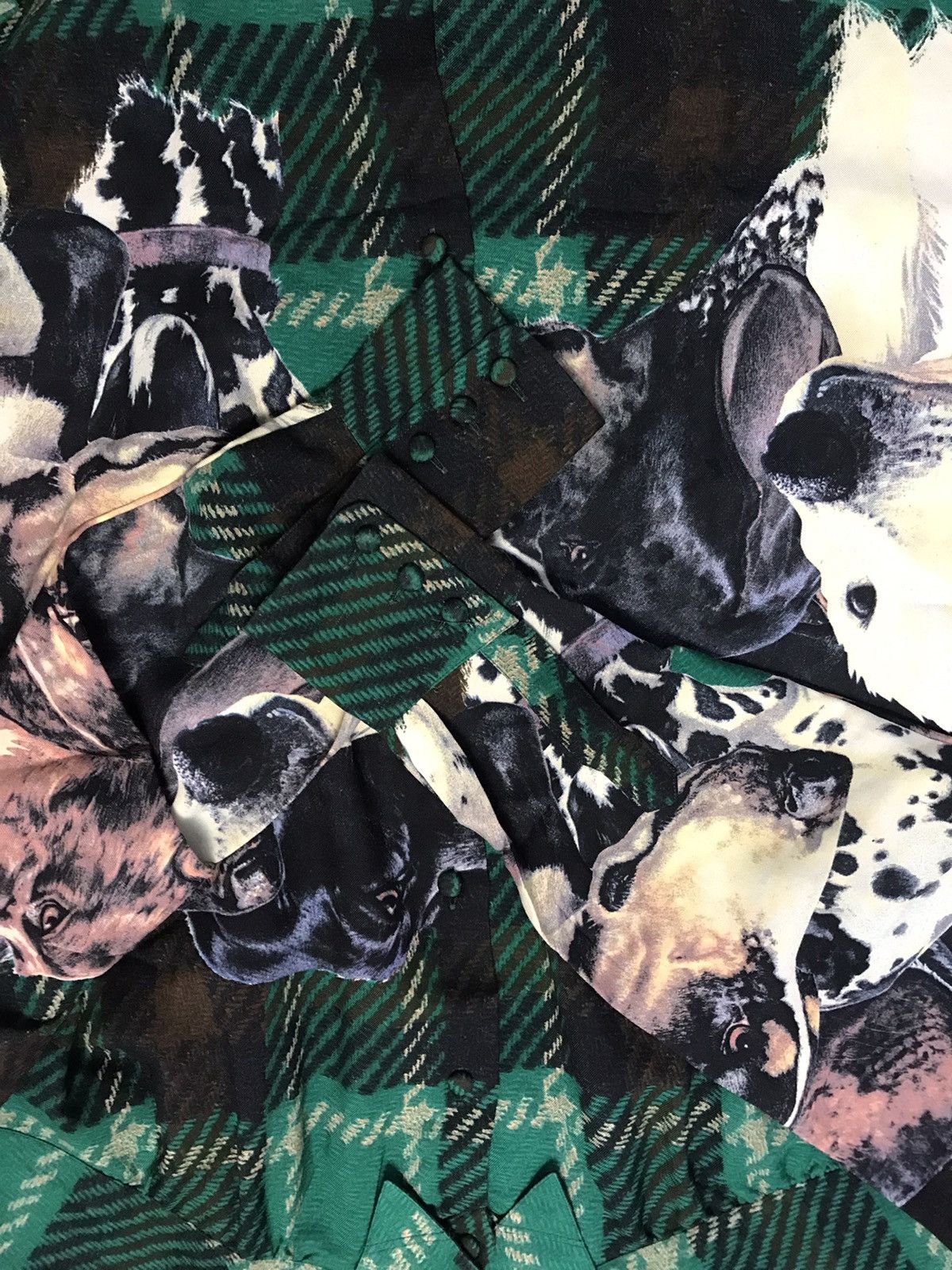 Art Comes First × La Martina 90s Luna Martino Dog Full Print Button Shirt Size US L / EU 52-54 / 3 - 7 Thumbnail