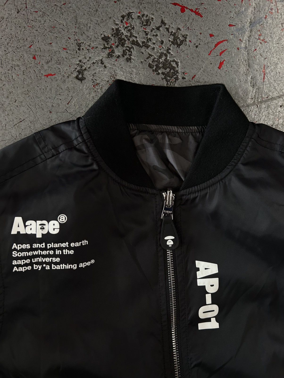 Aape AAPE Reversible Bomber Jacket Size Medium Size US M / EU 48-50 / 2 - 4 Thumbnail