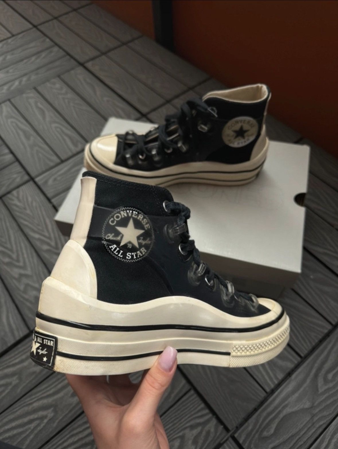 Converse × Kim Jones Converse x Kim Jones Black High Top Sneakers Size US 9 / IT 39 - 4 Thumbnail