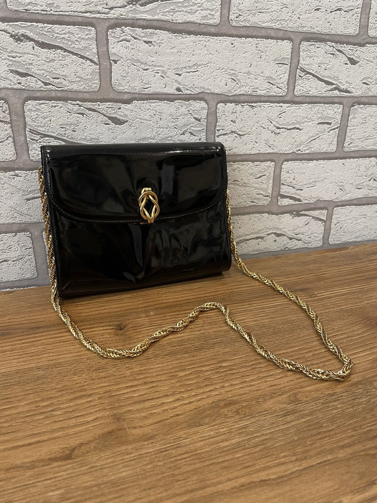 Gucci Gucci Shoulder Bag Small Dark Blue Leather Size ONE SIZE - 2 Thumbnail