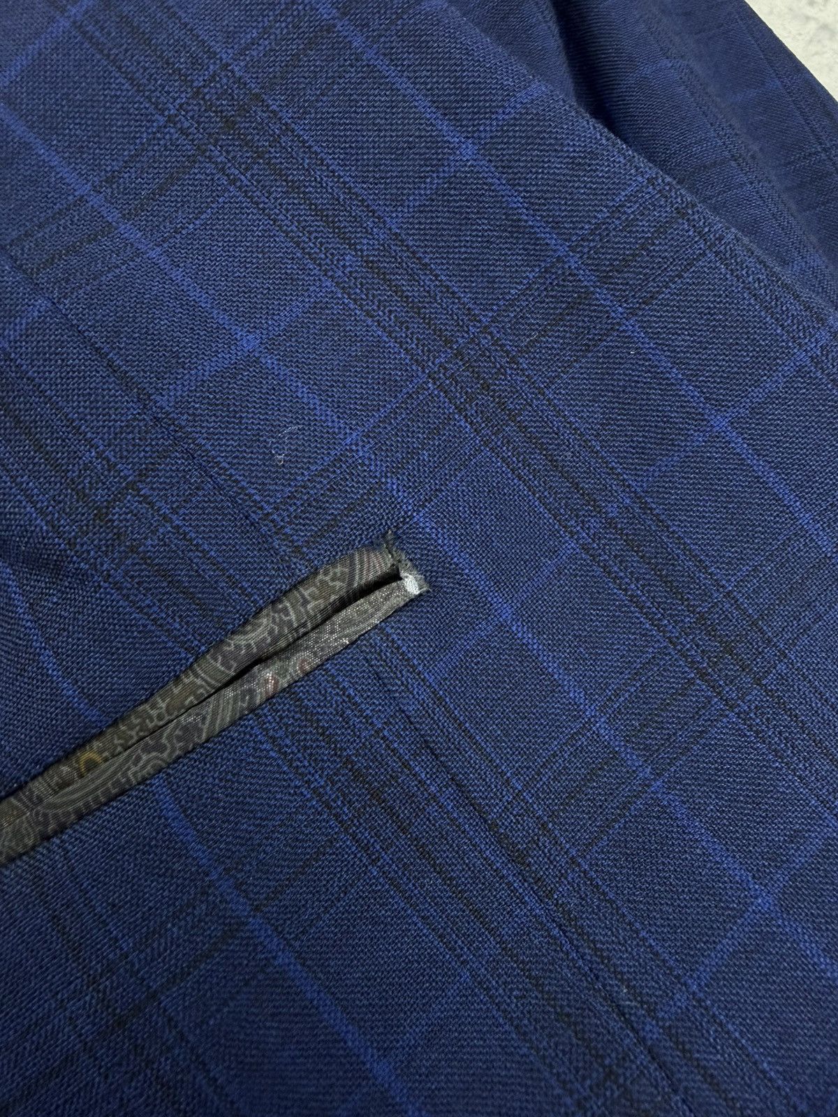Ralph Lauren Ralph Lauren Blue Check Wool Blazer 48R Mens Sport Coat Size 48R - 12 Thumbnail