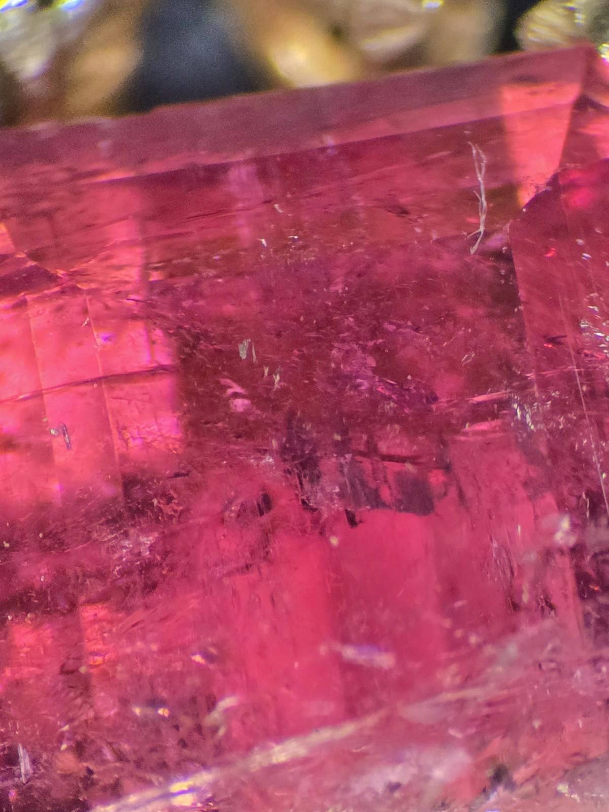 The Unbranded Brand 14k Gold 5ct Natural Rubellite Pink Tourmaline Diamond Pend Size ONE SIZE - 6 Thumbnail