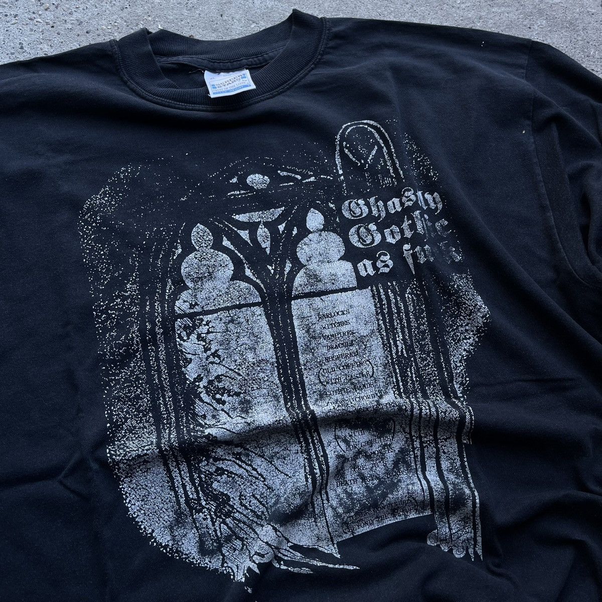 Band Tees × Vintage GHOSTLY GOTHIC AS FUCK Vintage Alchemy Gothic Screen Stars Size US XL / EU 56 / 4 - 3 Thumbnail