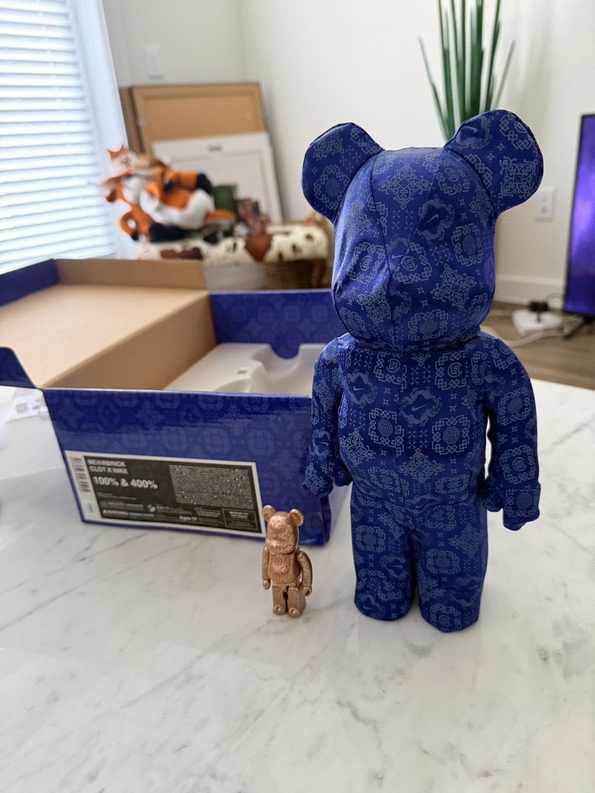 CLOT × Nike Clot x Nike Bearbrick collab 100% 400% Size ONE SIZE - 2 Thumbnail