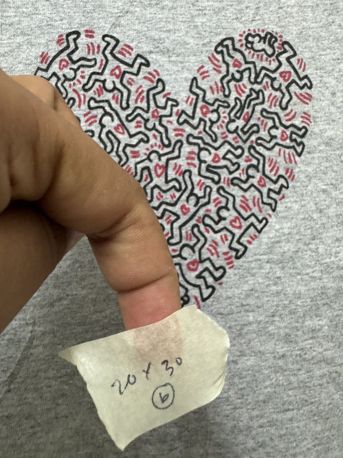 Keith Haring Vintage 90’s Keith Haring Logo Love Centre Logo T shirt Size US M / EU 48-50 / 2 - 9 Thumbnail