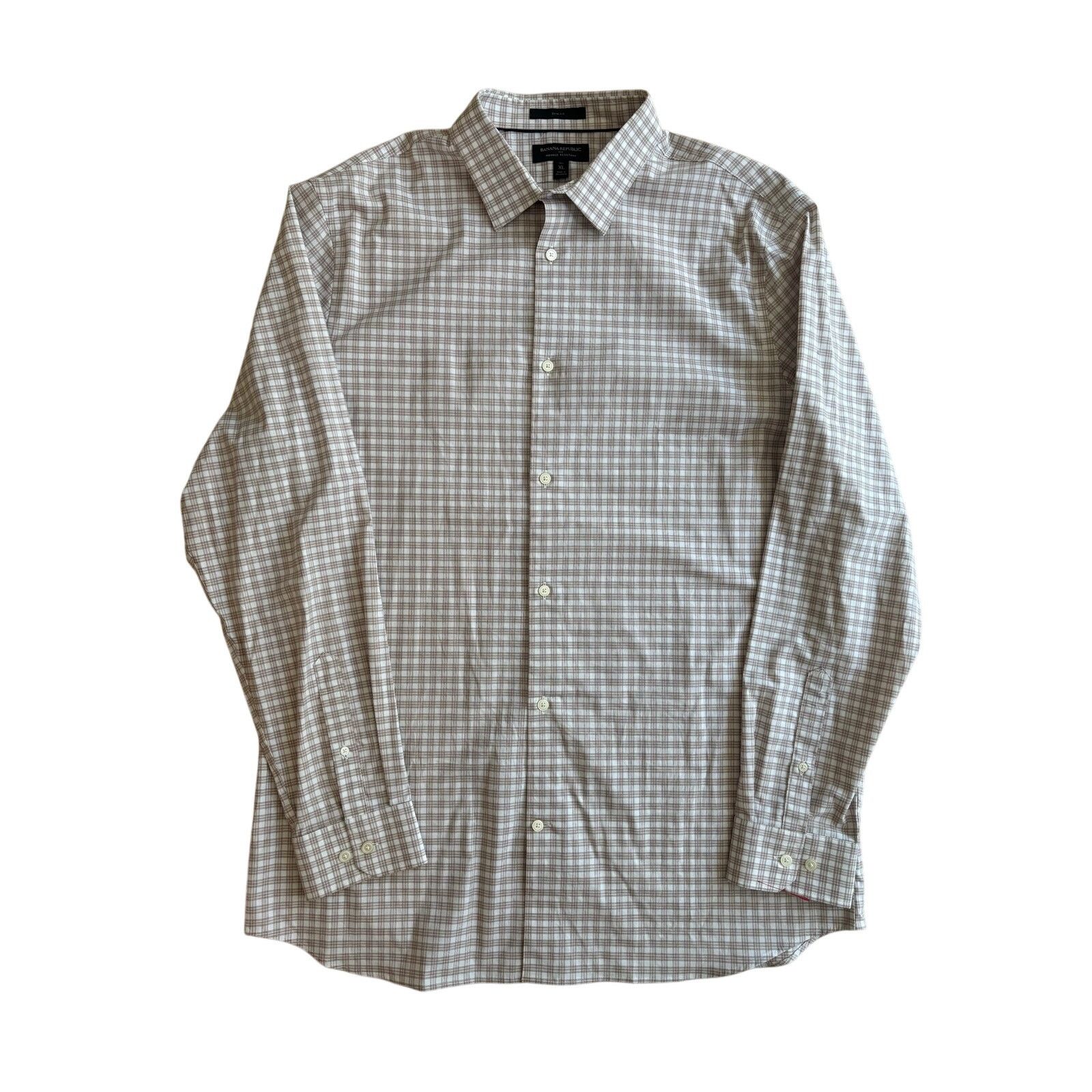 Banana Republic Banana Republic Slim Fit Wrinkle Resistant Dress Shirt XL Size US XL / EU 56 / 4 - 7 Thumbnail