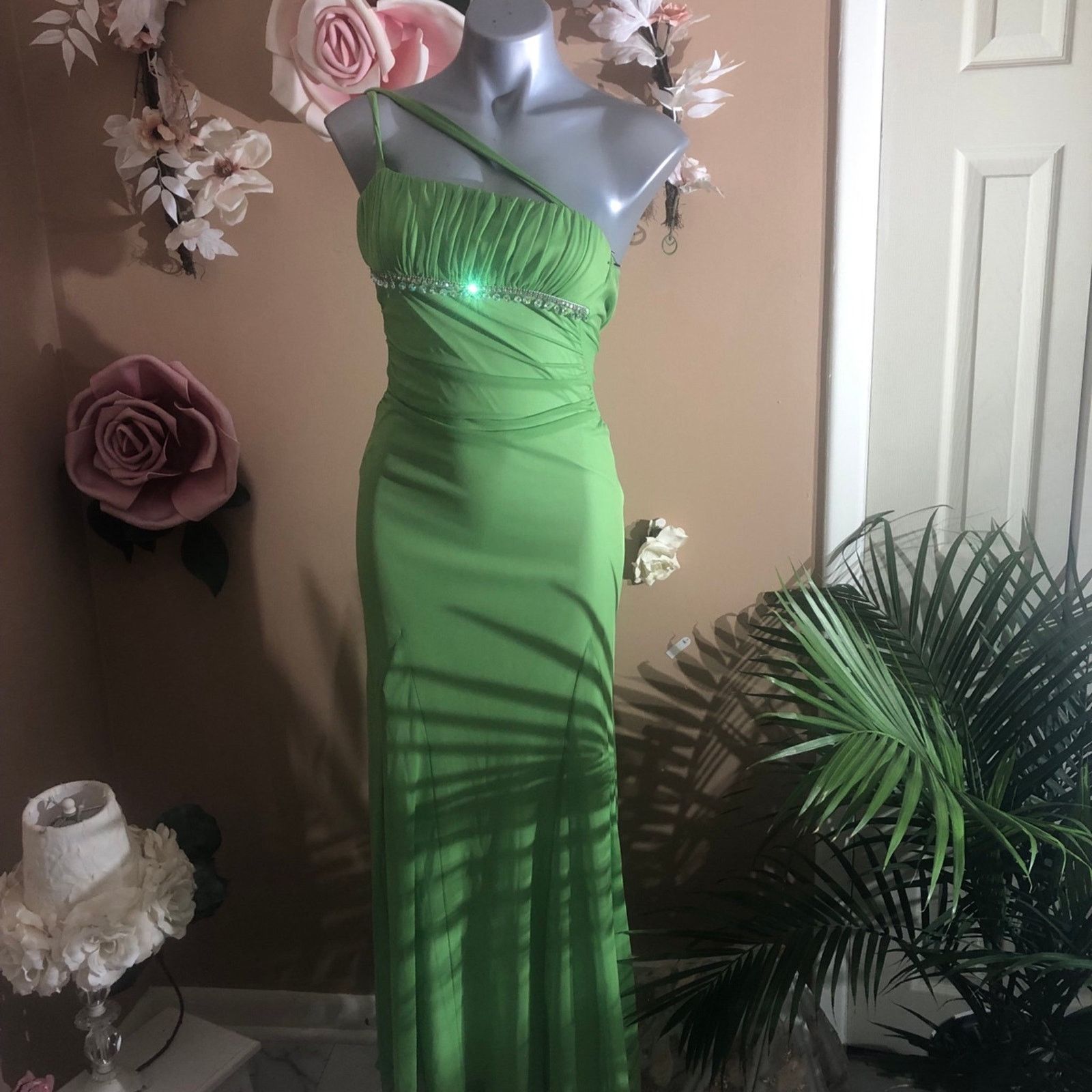 Other Dress Gown Drape Style Green Goddess Size S / US 4 / IT 40 - 2 Thumbnail