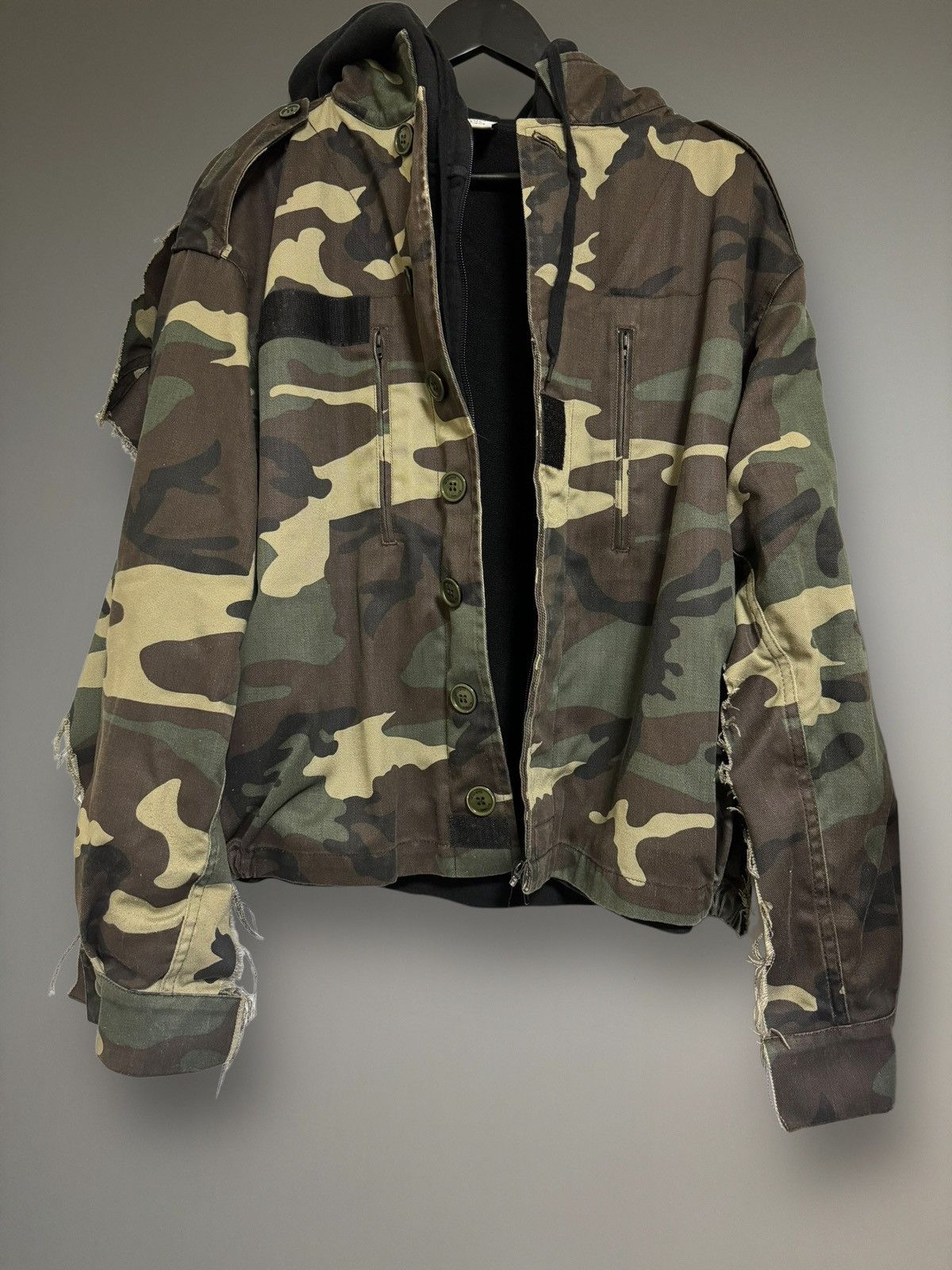 image of Vetements Commando Camo Zip Jacket, Men's (Size XS)