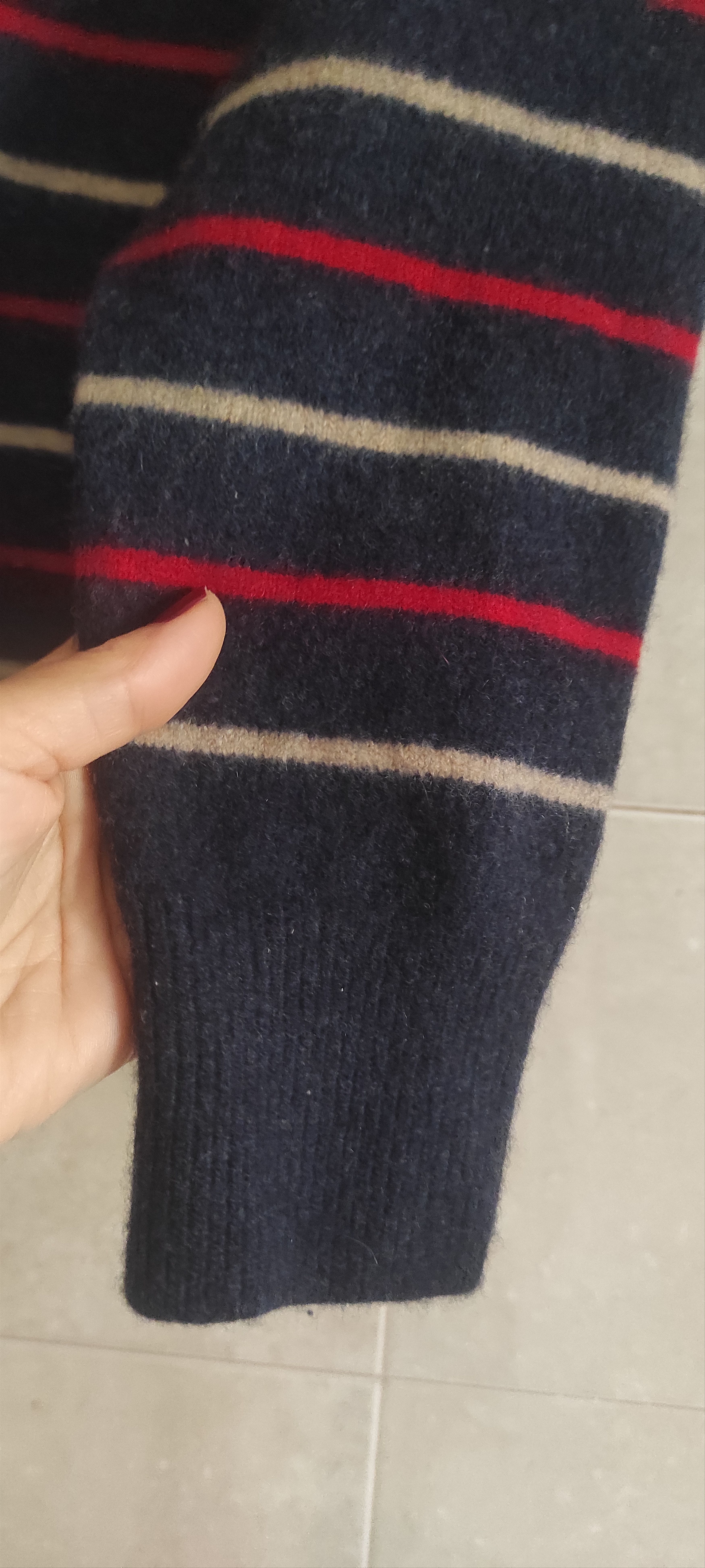 Other Laura Valentini Cashmere Striped Sweater Size M Made Italy Size US M / EU 48-50 / 2 - 14 Thumbnail