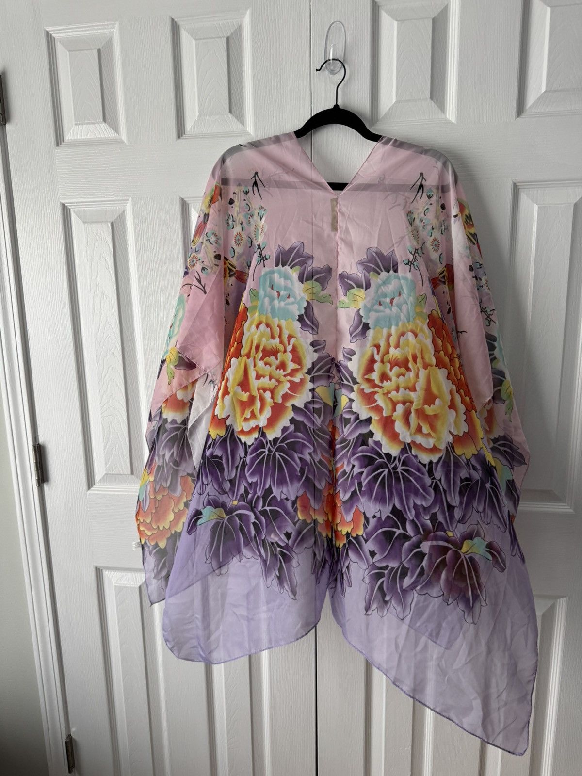Melissa Melissa Louise Floral Kimono Wrap Multicolor Tiffany Blue Size ONE SIZE - 11 Thumbnail