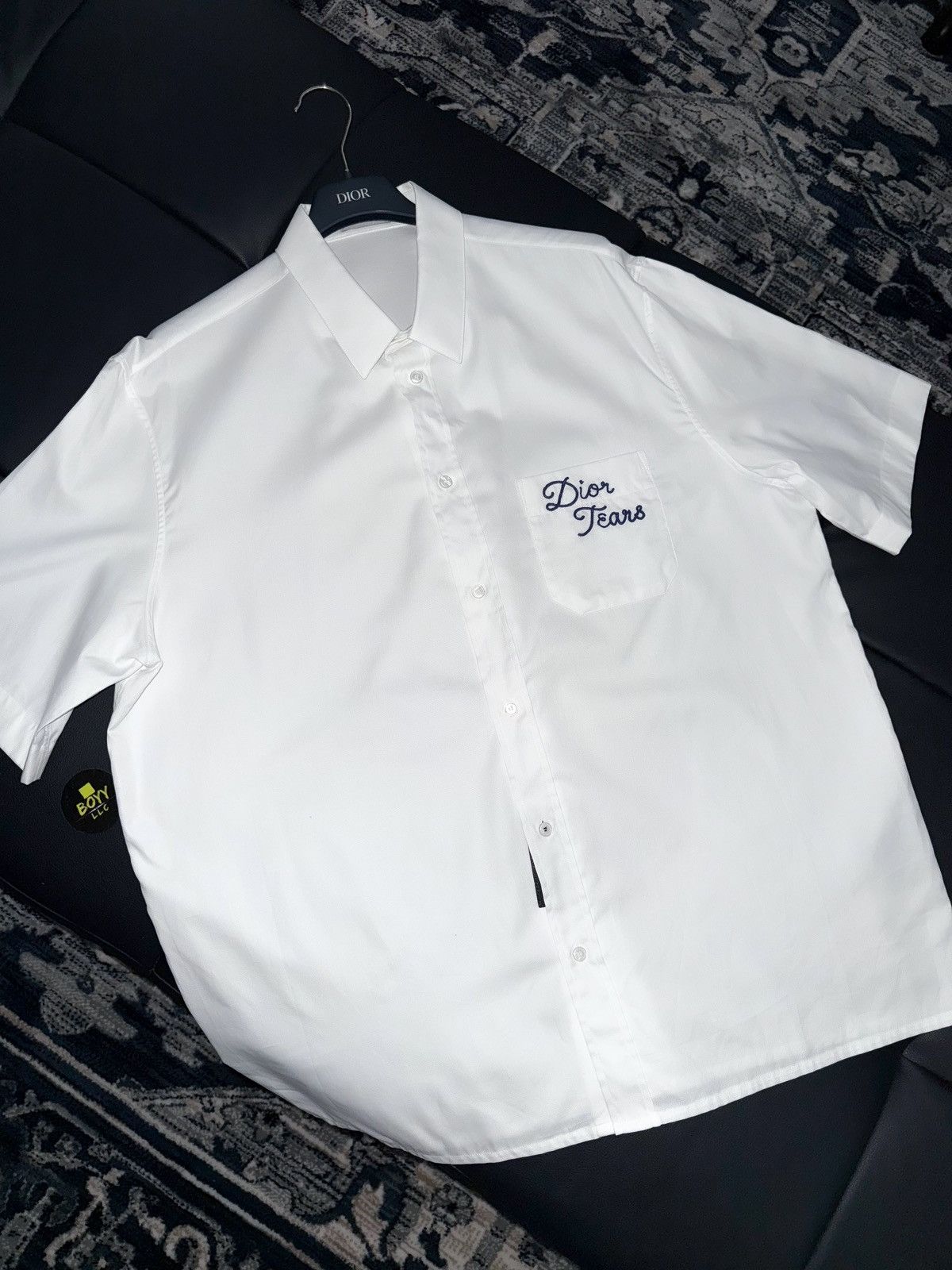 希少コラボ♪【Dior x Denim Tears】Relaxed Fit T-Shirt White Dior x Denim Tears Relaxed-Fit Logo T-Shirt White Men's