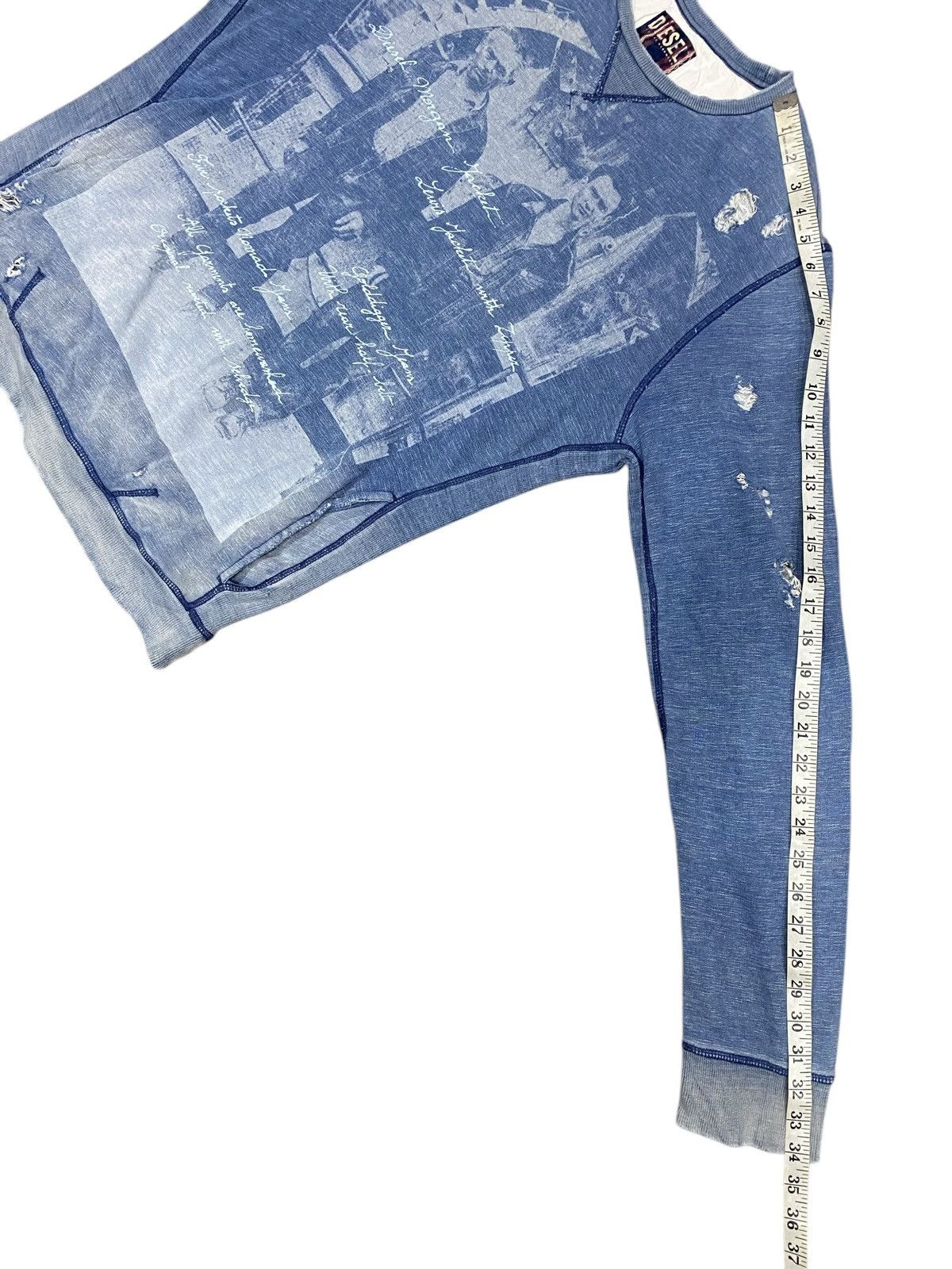 Diesel Rare🔥DIESEL Fullprint Design Distressed Size US L / EU 52-54 / 3 - 11 Thumbnail