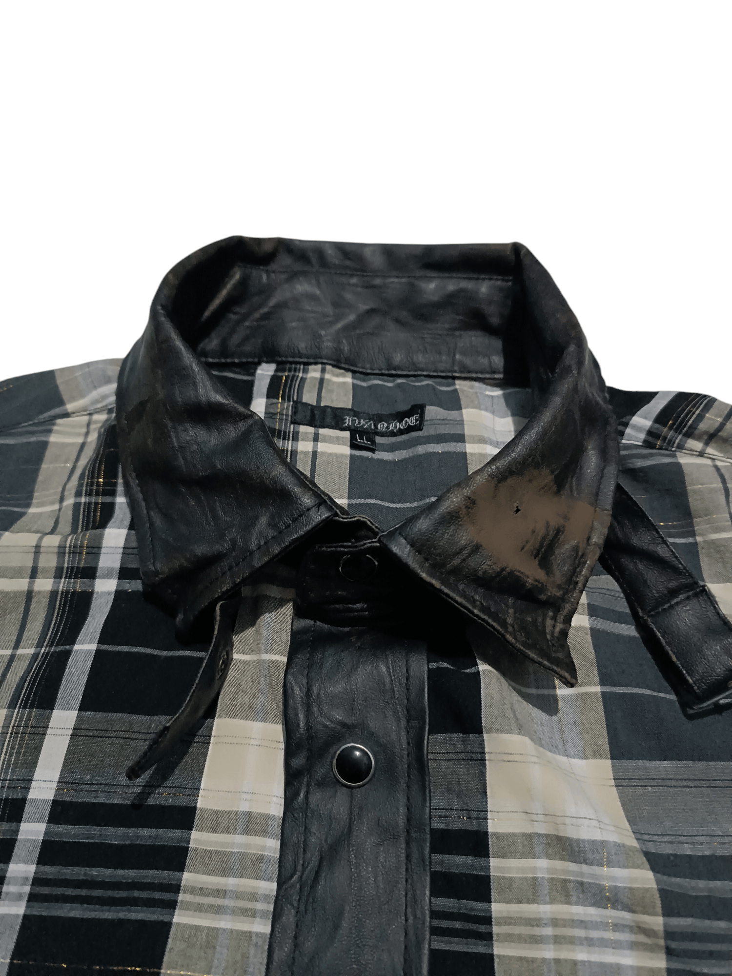 Japanese Brand Japanese Brand Faux Leather Pearl Snap Style If Six Was Nine Size US L / EU 52-54 / 3 - 4 Thumbnail