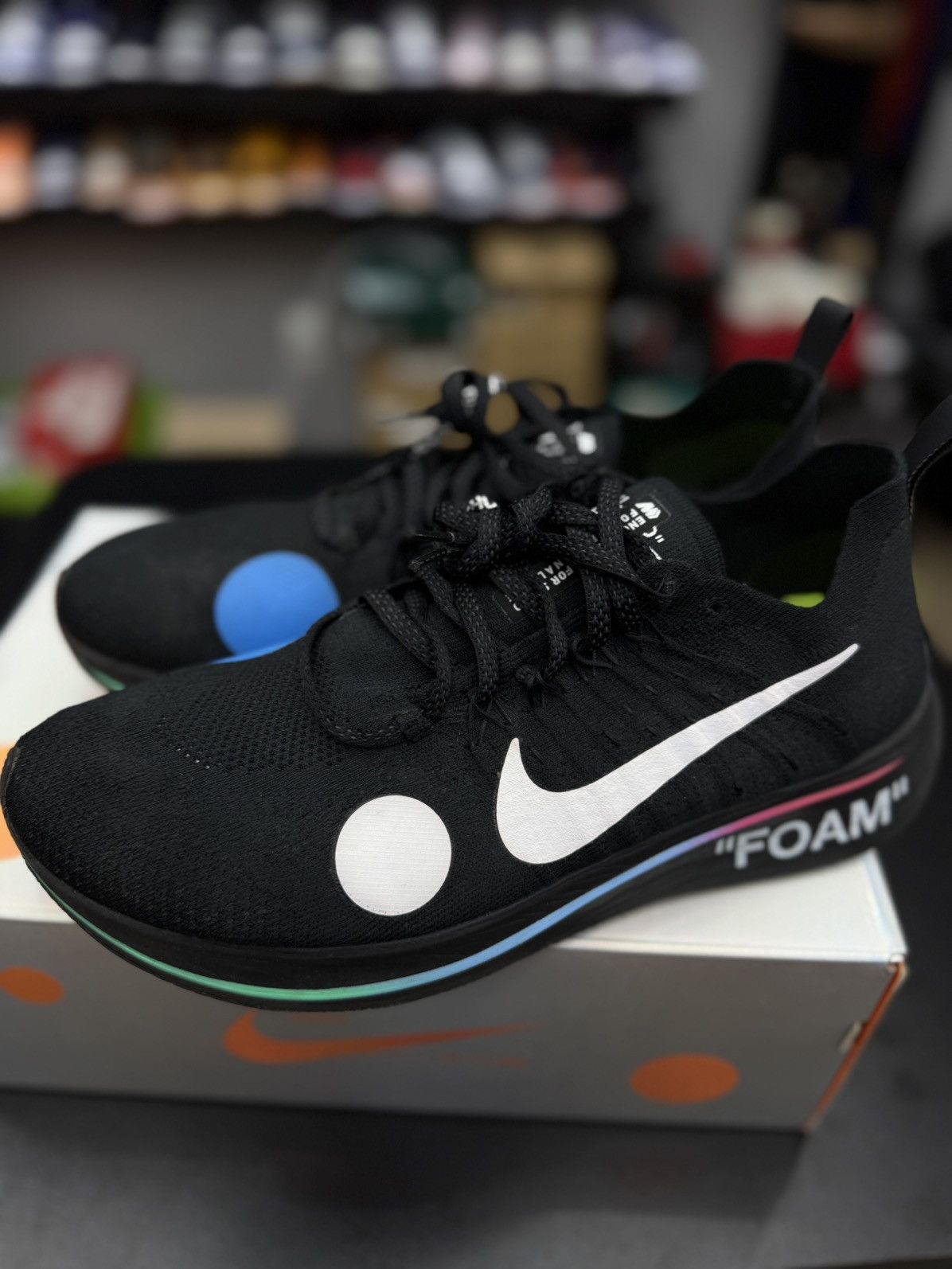Nike Nike Off White Zoom Fly Mercurial Size 11 (AO2115-001) Size US 11 / EU 44 - 5 Thumbnail