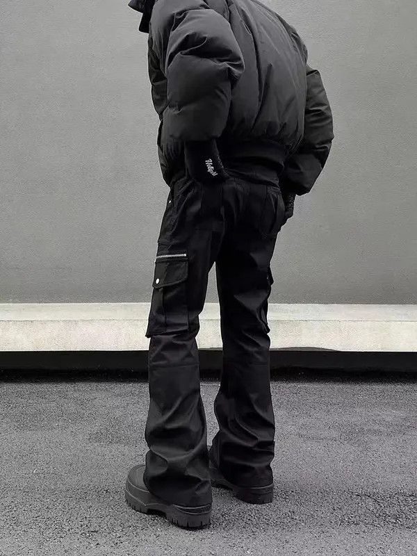 Vintage VIBE Street retro heavyweight zipper pocket cargo trousers Size US 32 / EU 48 - 3 Thumbnail