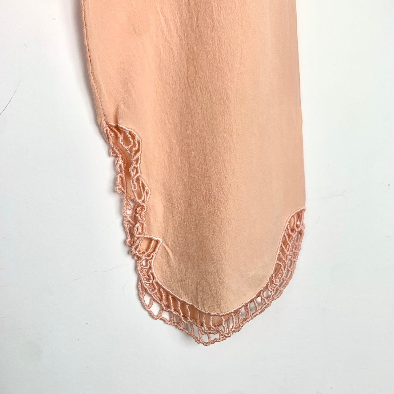 Fendi [Fendi] Butterfly Cutout Apricot Square-Neck Silk Blouse 36/ Size XS / US 0-2 / IT 36-38 - 5 Thumbnail