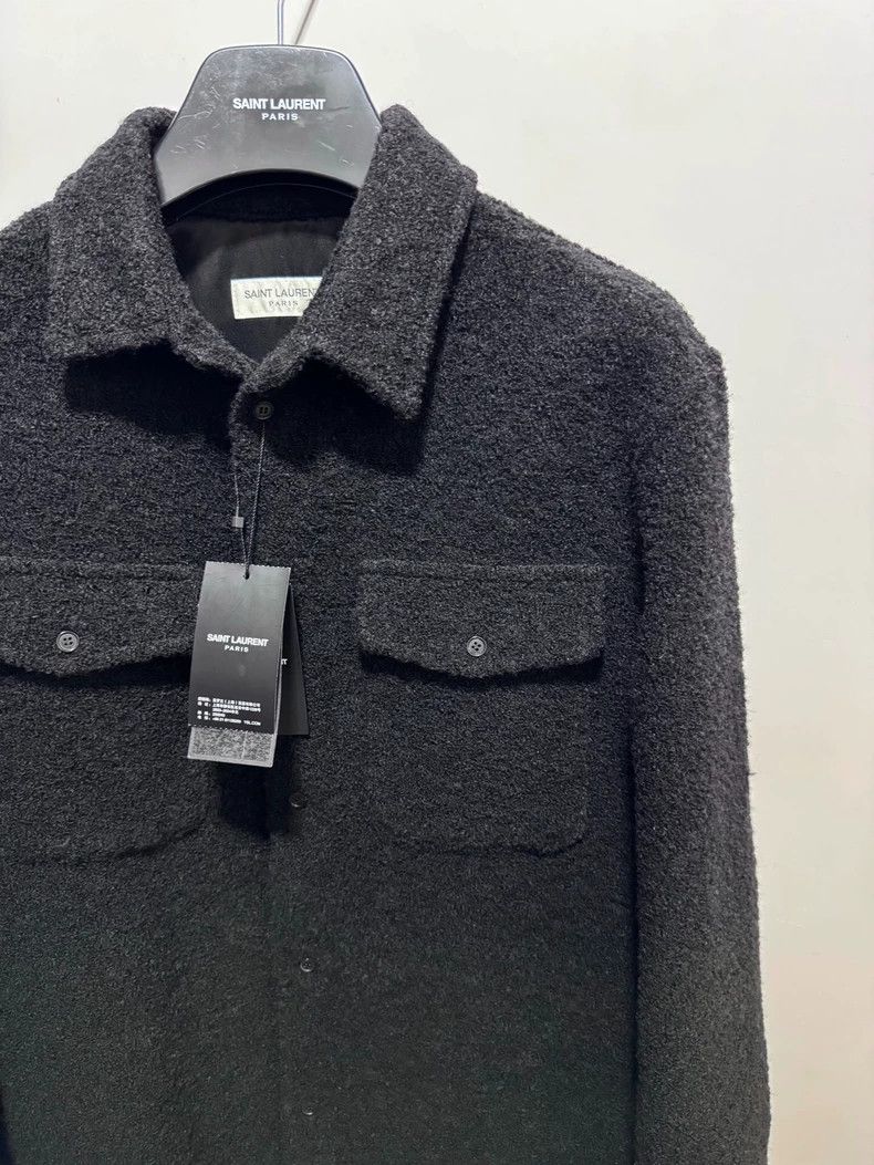 Yves Saint Laurent Saint Laurent 2023FW Solid Black Plush Jacket 2502-Nextarr Size US S / EU 44-46 / 1 - 3 Thumbnail