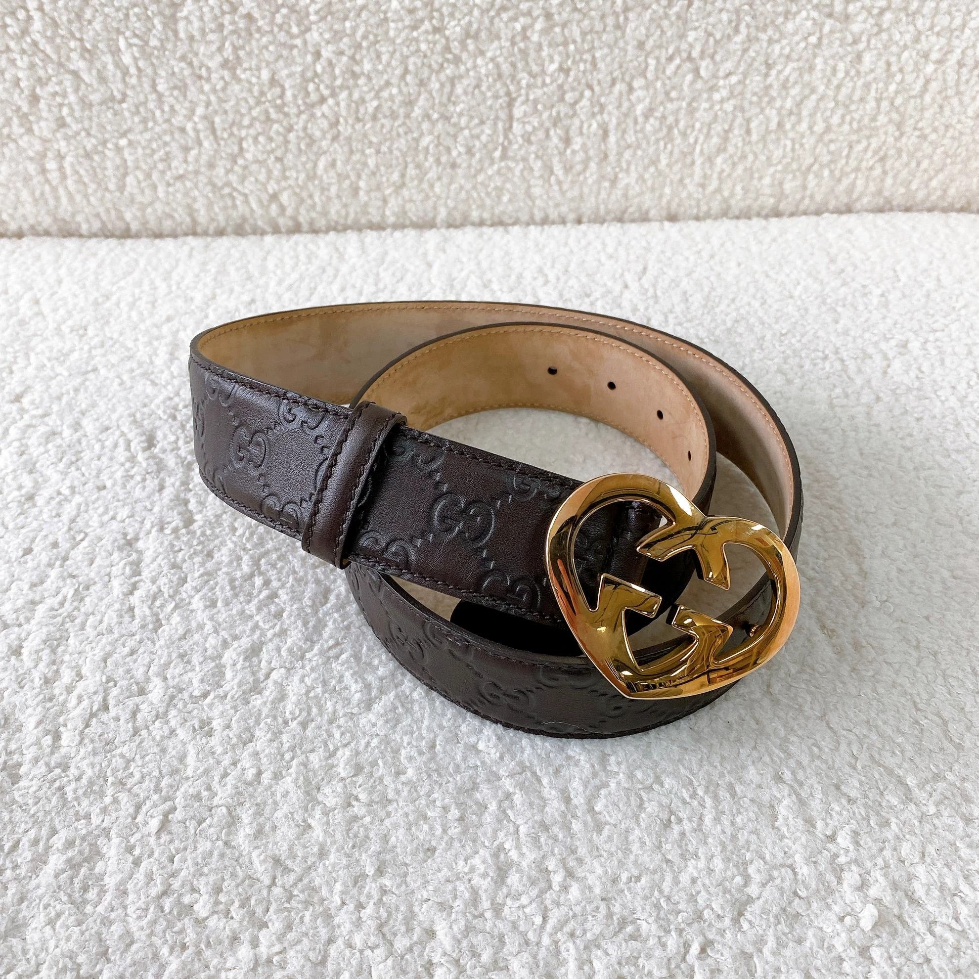 Gucci Gucci Heart Metal Buckle Full Logo Belt Size ONE SIZE - 3 Thumbnail