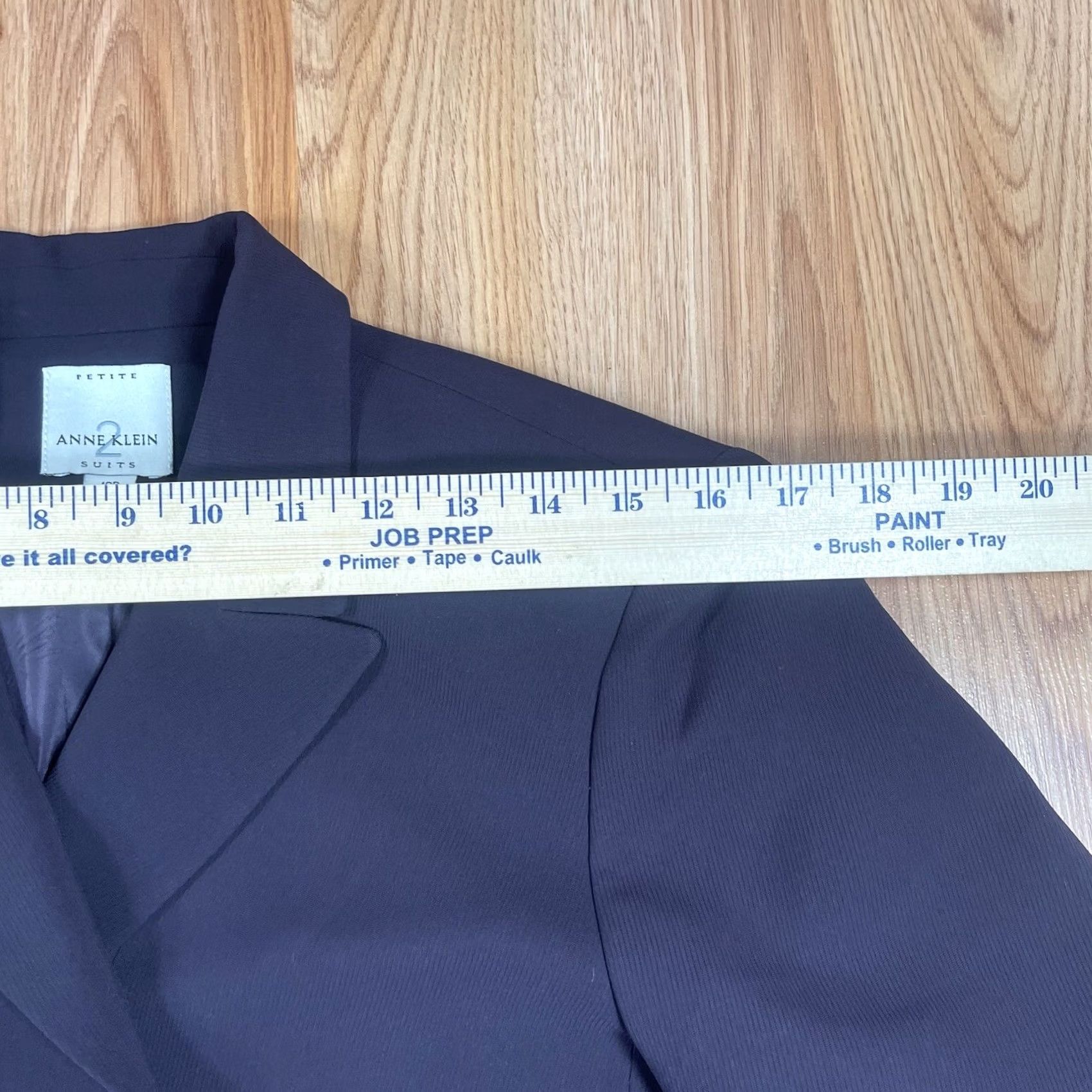 Anne Klein Anne Klein Petite Black Blazer Jacket Lined Business Wear Womens Size 10P Size L / US 10 / IT 46 - 6 Thumbnail