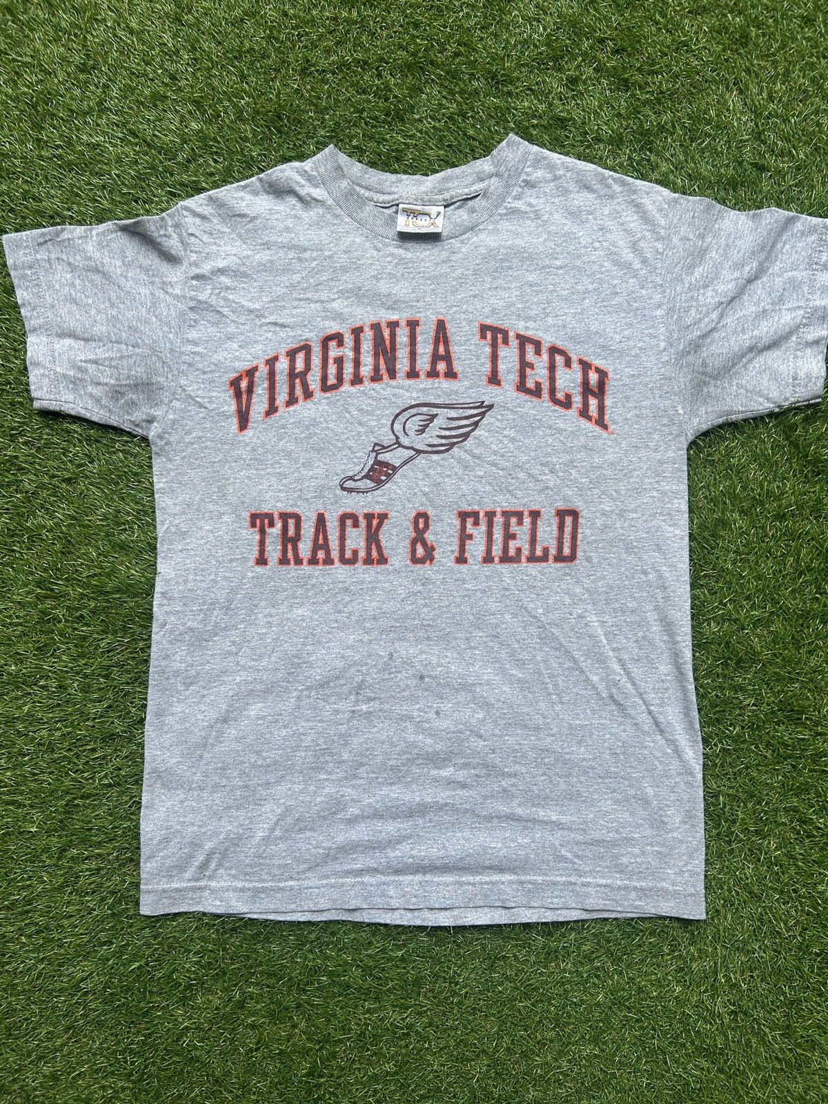 Vintage Vintage Virginia Tech Track & Field T-Shirt Size US S / EU 44-46 / 1 - 1 Thumbnail