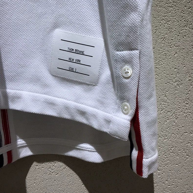 Thom Browne Thom Browne Turned-up polo shirt Size US M / EU 48-50 / 2 - 4 Thumbnail