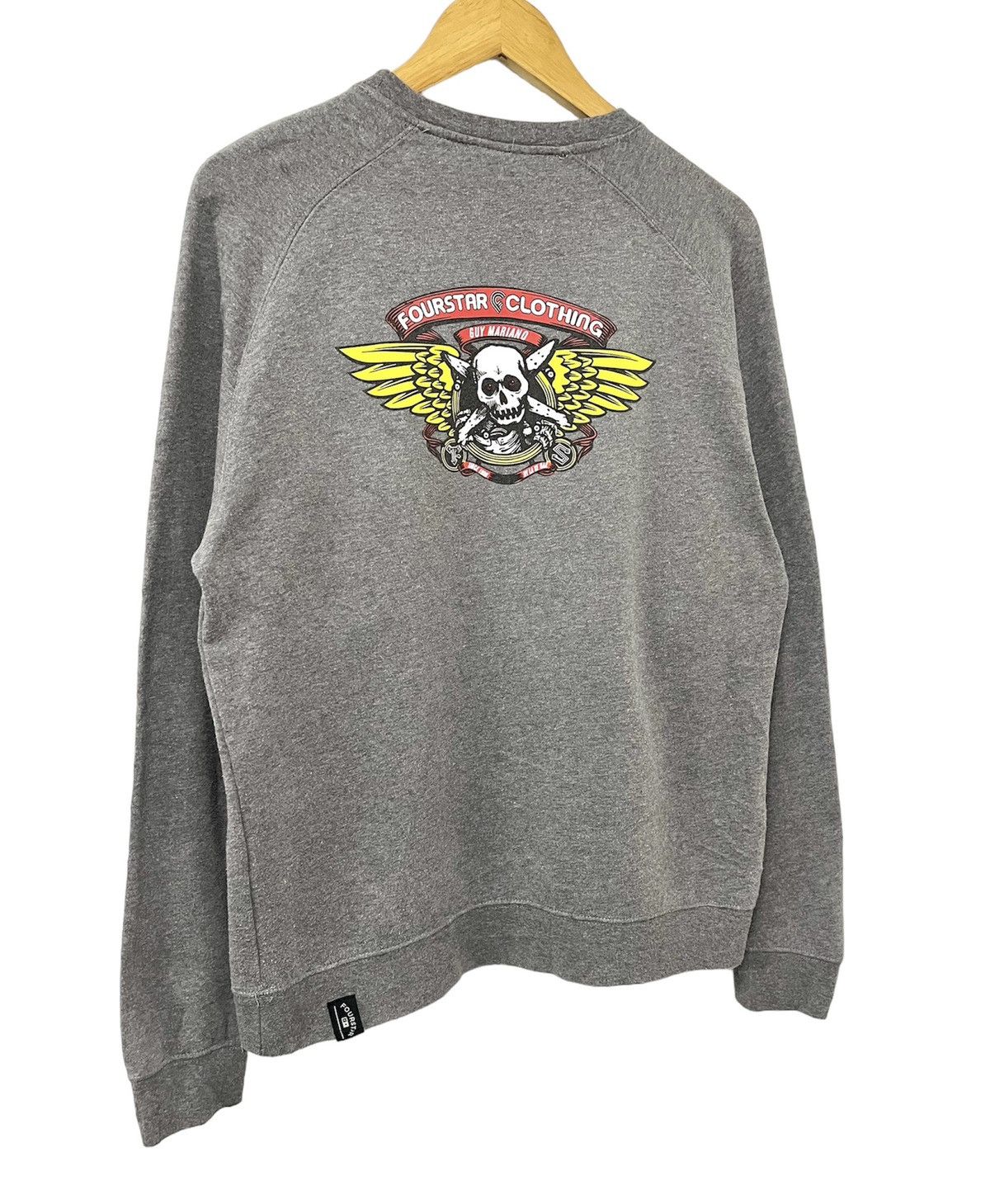 Fourstar FOURSTAR GUY MARIANO WINGED RIPPER SKATEBOARD SWEATSHIRT Size US M / EU 48-50 / 2 - 8 Thumbnail