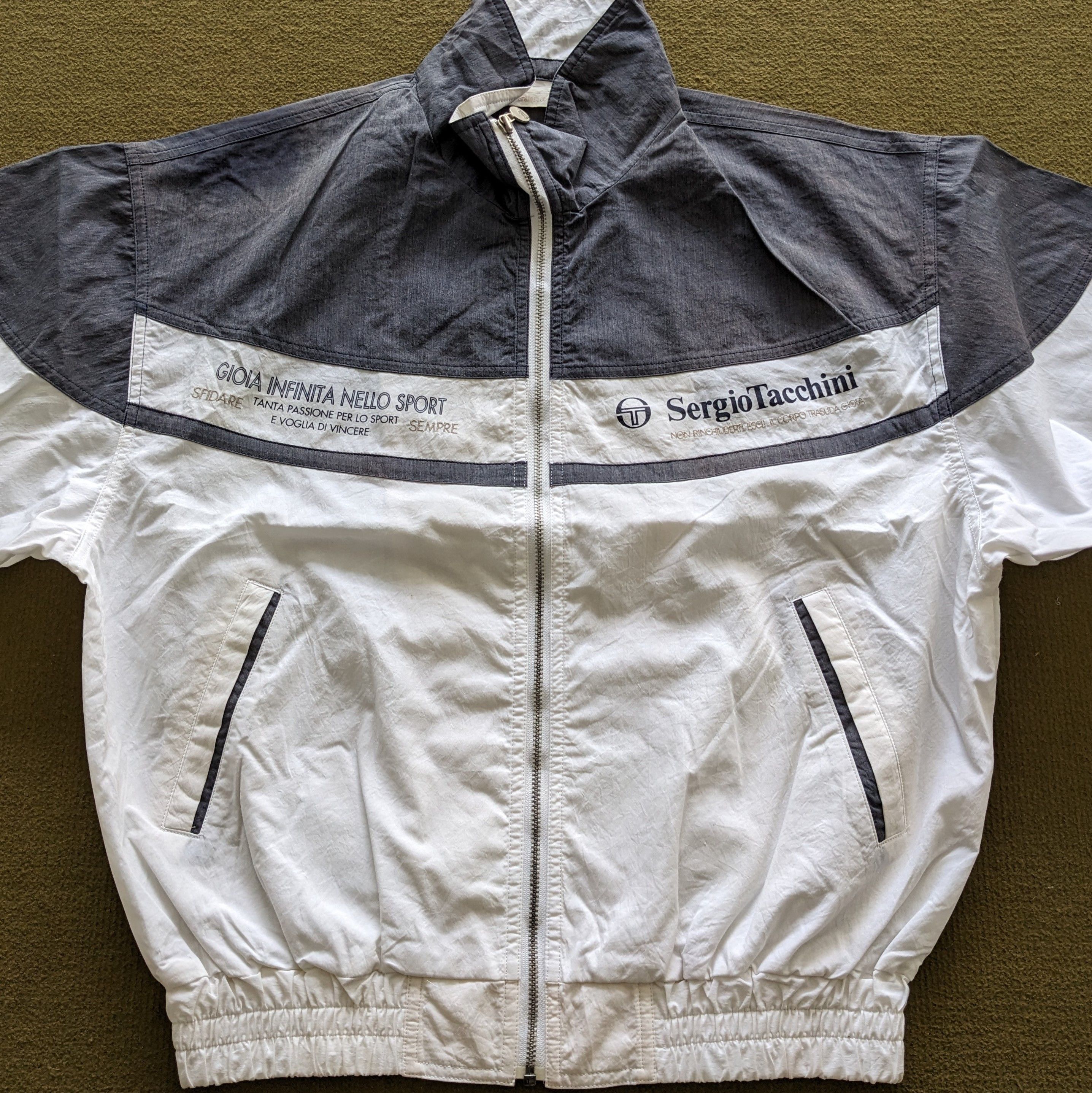 Sergio Tacchini Vintage SERGIO TACCHINI Windbreaker Jacket Size US M / EU 48-50 / 2 - 2 Thumbnail