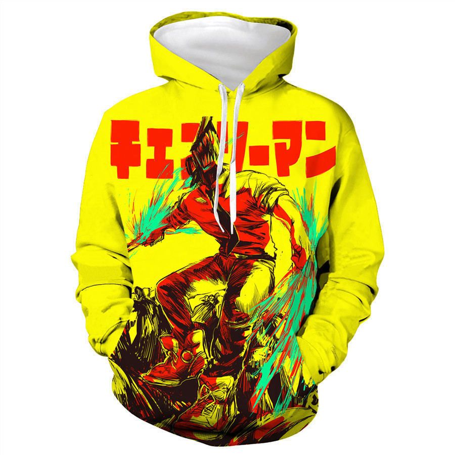 Japanese Brand Chainsaw Man Hoodies Size US XXL / EU 58 / 5 - 1 Thumbnail