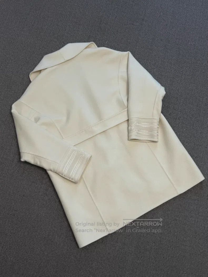 Hermes Hermes Knitted cuff collar overcoat Size XS / US 0-2 / IT 36-38 - 3 Thumbnail