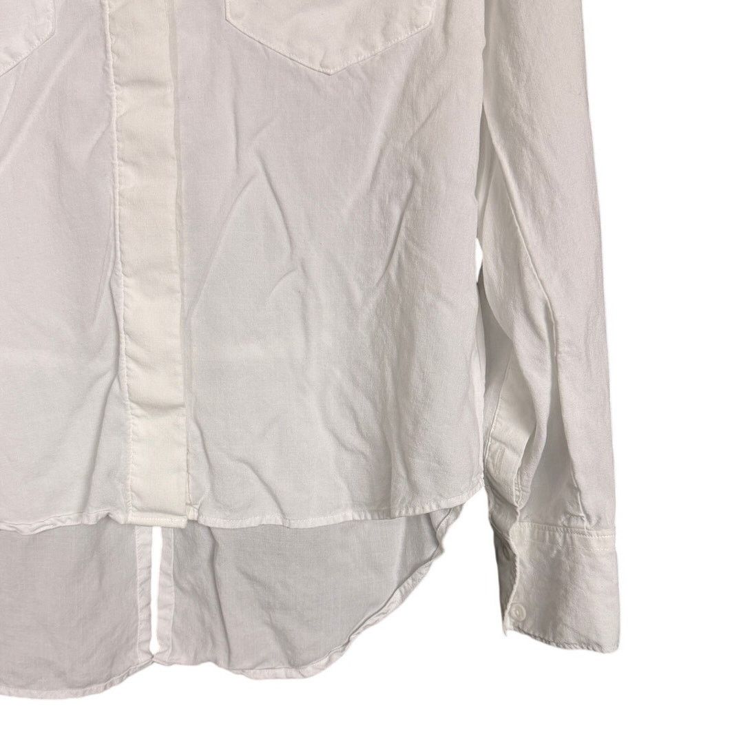 Breath & Stone Cloth & Stone White Button Up L/S Top Blouse Shirt Small Size S / US 4 / IT 40 - 5 Thumbnail
