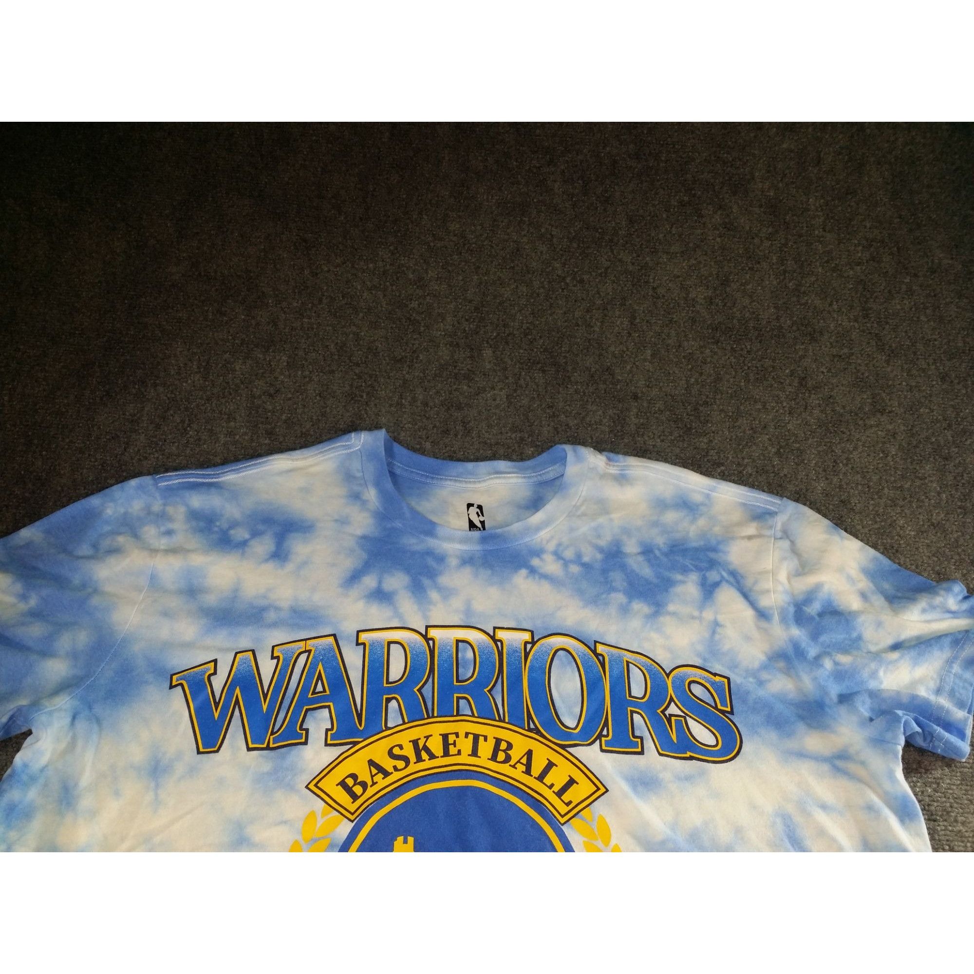 NBA Golden State Warriors Tshirt Men Sz XL Blue Tie Dye NBA Bask Size US XL / EU 56 / 4 - 2 Thumbnail