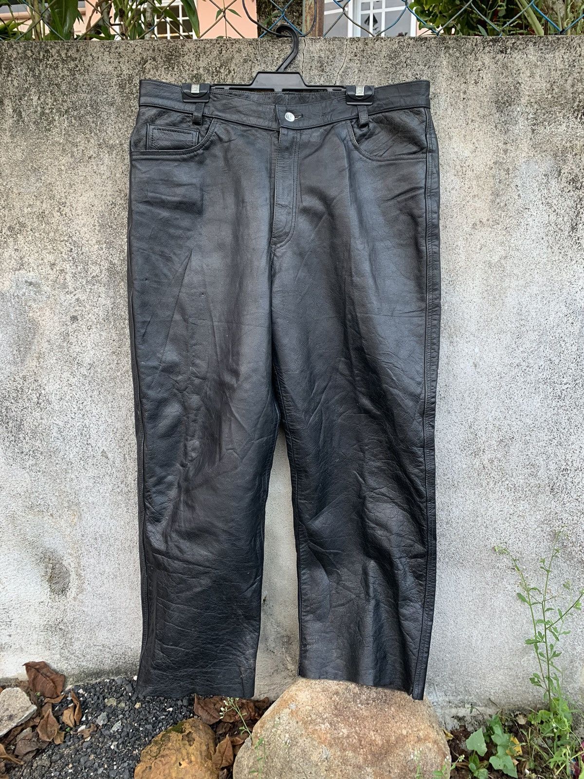 Japanese Brand Vintage Eezan Leather Pants Size US 38 / EU 54 - 1 Thumbnail