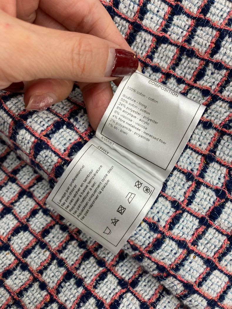 Chanel Chanel 2019 silhouette jacket tweed rolled edge denim jack Size XXS / US 00 / IT 34 - 6 Thumbnail