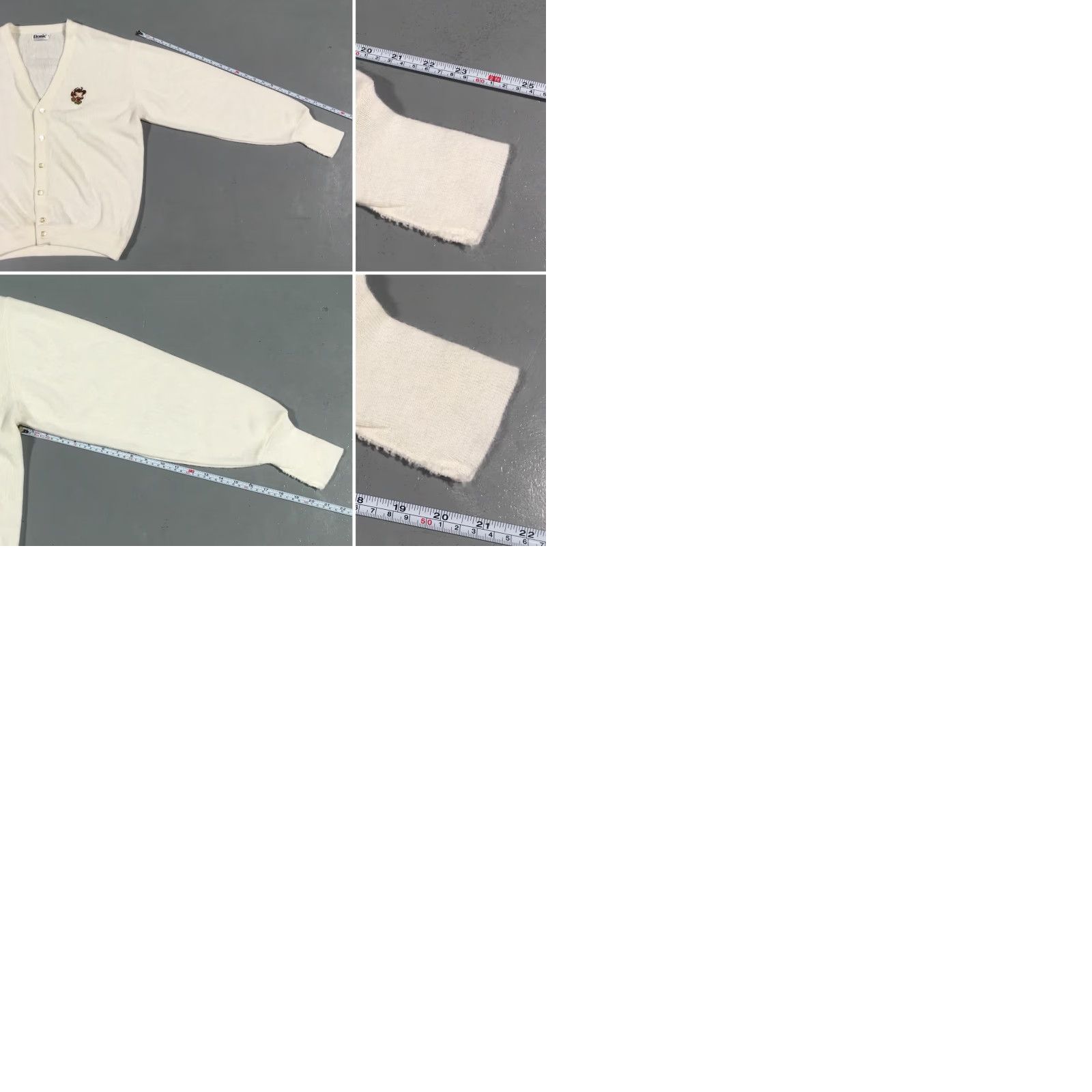 Vintage VINTAGE Elsie The Cow Cardigan Sweater Etonic Sportswear By Eaton Size L Ivory Acrylic Rockabilly Mens Size US L / EU 52-54 / 3 - 9 Thumbnail