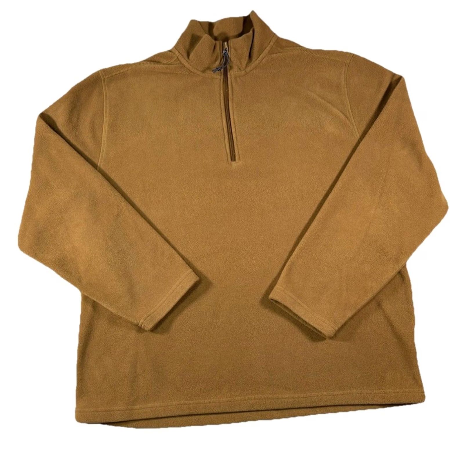 Vintage St. John's Bay Fleece Sweater Mens Large Brown Quarter Zip Pullover Jacket Size US L / EU 52-54 / 3 - 2 Thumbnail