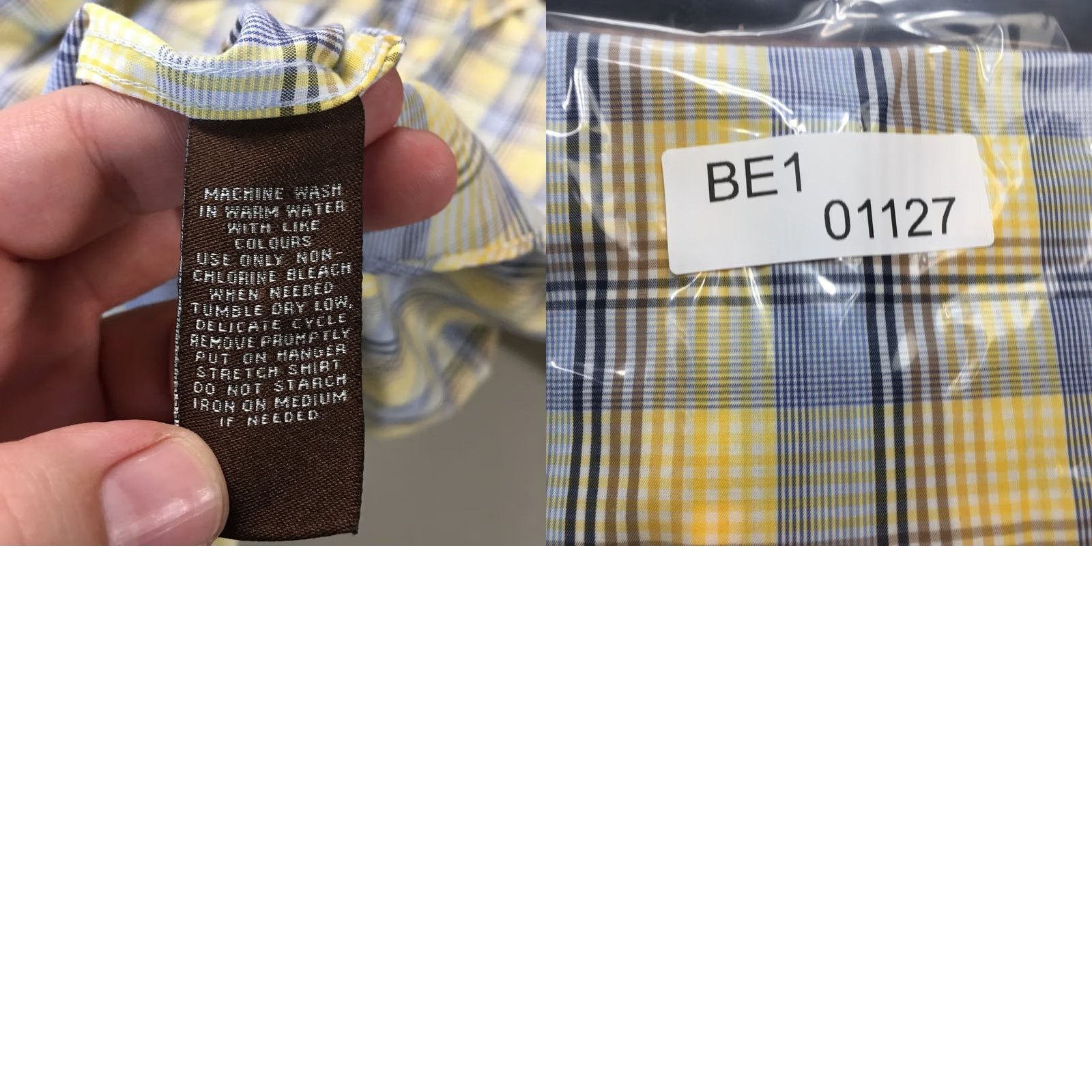 Vintage Forsyth of Canada Shirt Mens Large Yellow Blue Plaid Button-Up Classic Wool Blend Wrinkle Free Casual Size US L / EU 52-54 / 3 - 10 Thumbnail