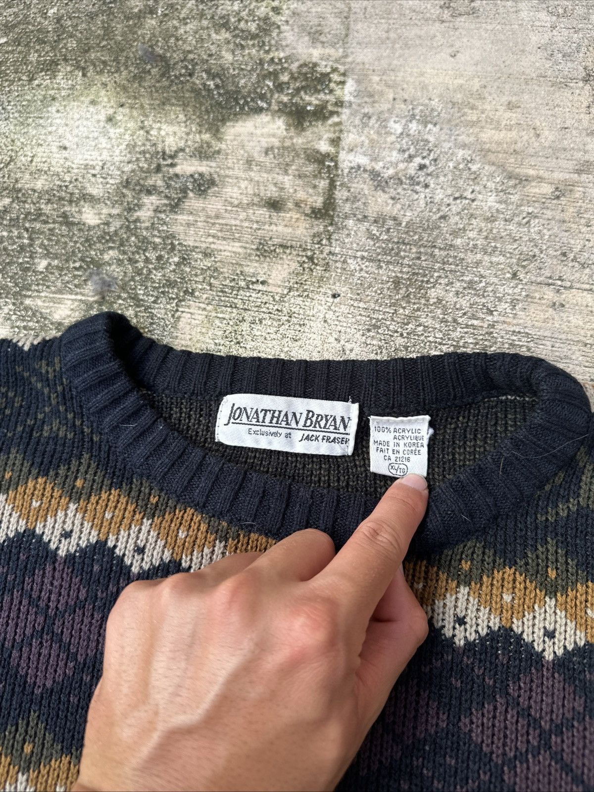 Other Vintage 90s Checkered Jonathan Bryan Knitwear Sweater Xl Size US XL / EU 56 / 4 - 5 Thumbnail
