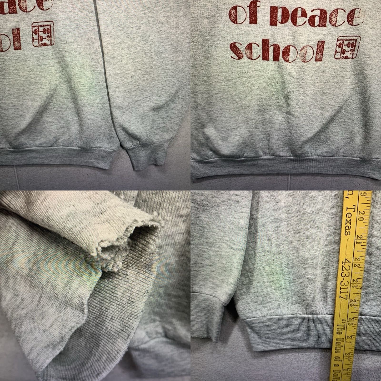 Fruit Of The Loom VINTAGE 90s Sweatshirt Adult Medium Christ Prince Of Peace School Retro Obscure Size US M / EU 48-50 / 2 - 9 Thumbnail