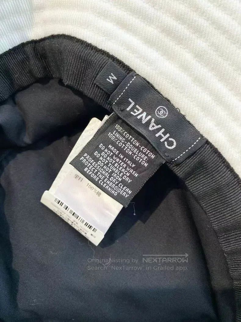 Chanel Chanel Size M White letter logo fisherman's hat Size ONE SIZE - 6 Thumbnail