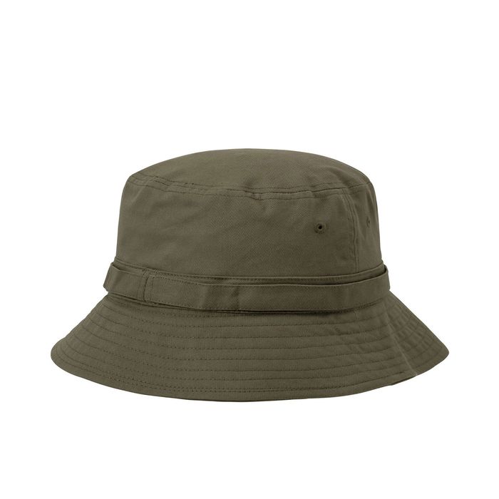 Vintage RARE STUSSY TWILL LOCK UP BONNIE HAT OLIVE | Grailed