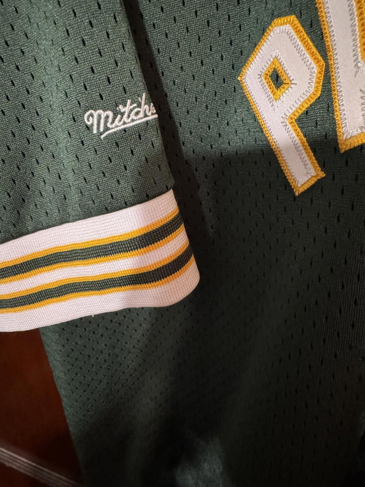 Mitchell & Ness Green Bay Packers Mitchell & Ness 1/4 Zip Men's Sz XXL Green Size ONE SIZE - 7 Thumbnail