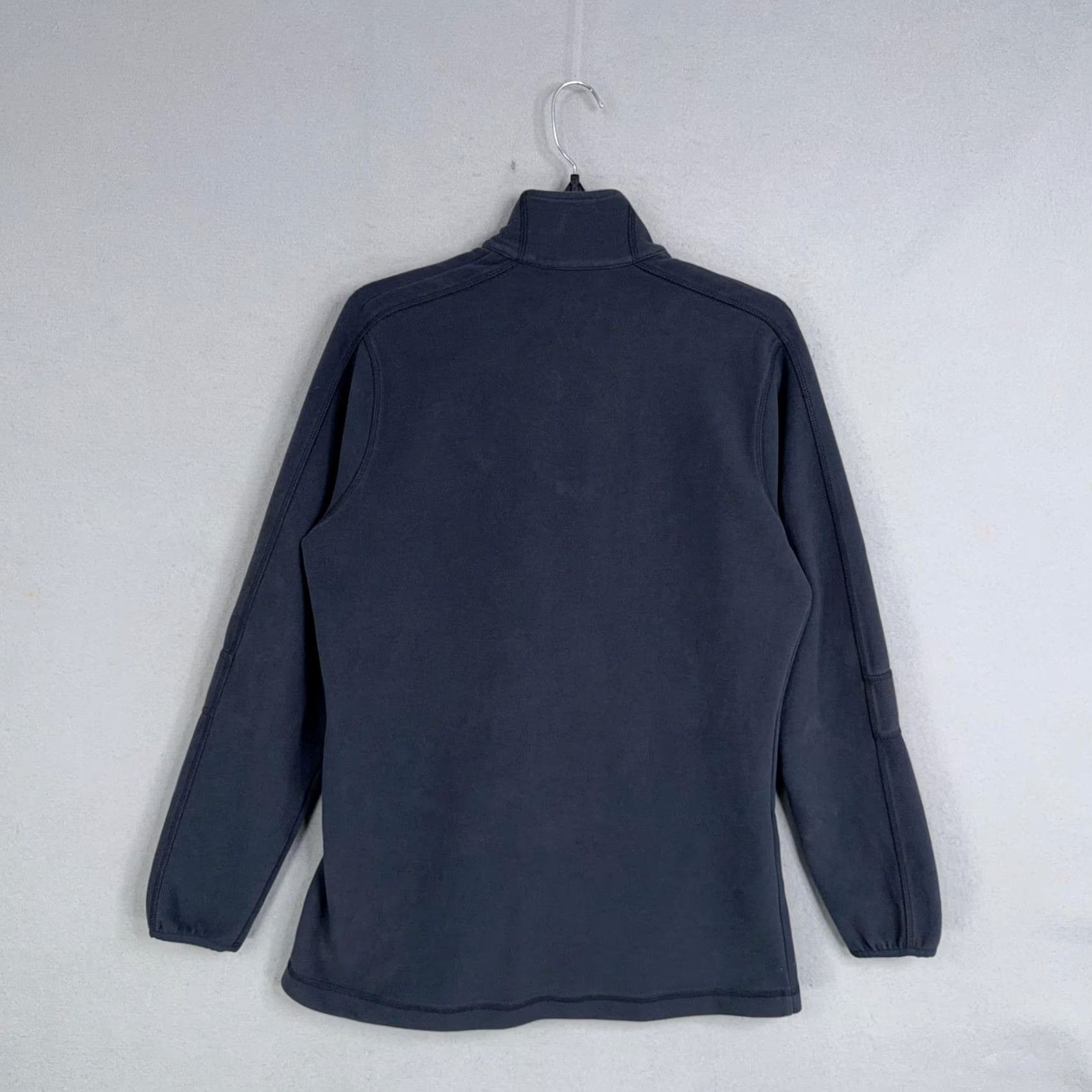 Bally Zorrel Ally Pullover Womens Large Gray Fleece 1/4 Zip Mock Neck Pockets Size L / US 10 / IT 46 - 4 Thumbnail