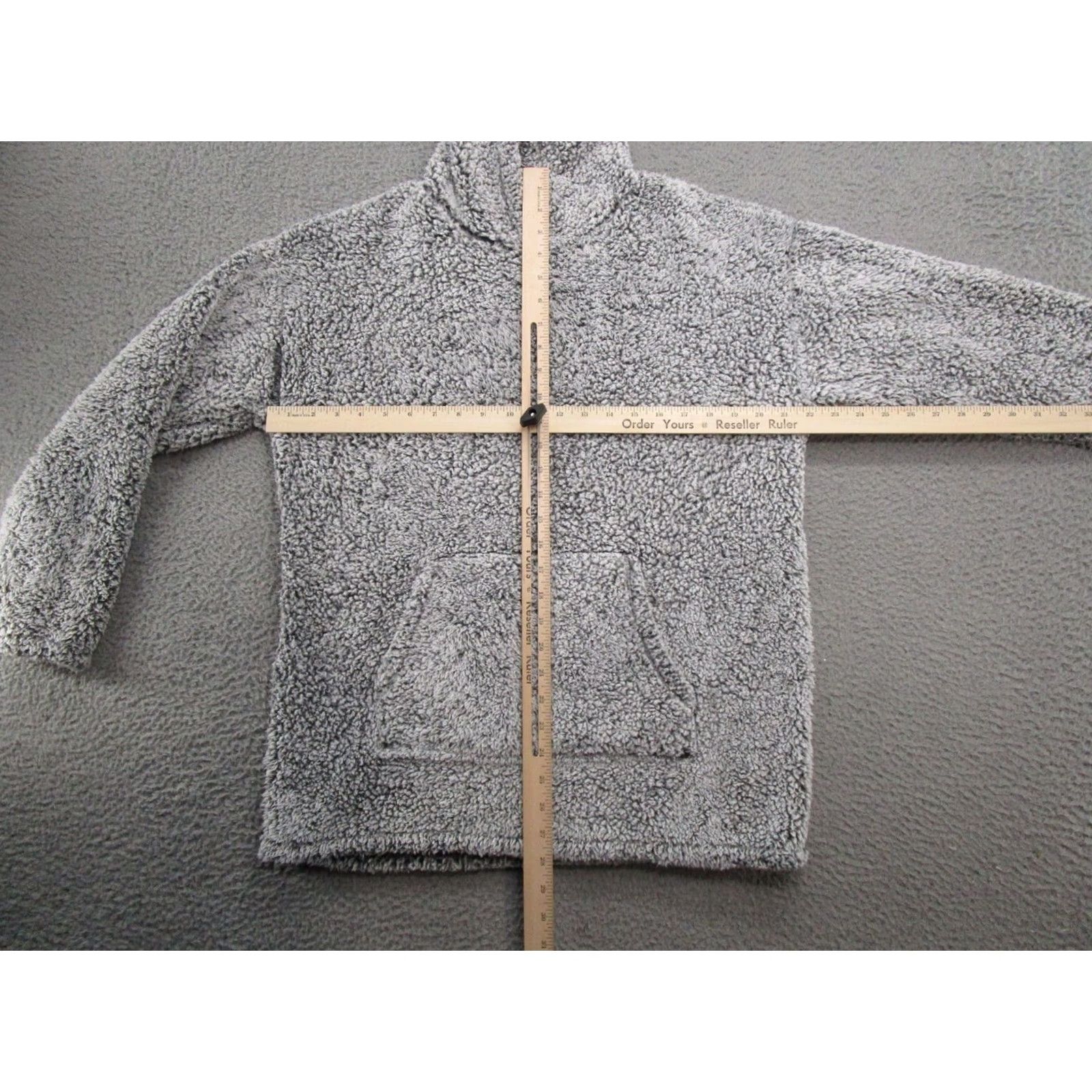 Vintage 32 Heat Women's Gray Sherpa Pullover Hoodie Size Medium Outdoor Pullover Sweatshirt Sweatshirt Hoodie Shirt Womens Outdoor 90s? Size M / US 6-8 / IT 42-44 - 4 Thumbnail